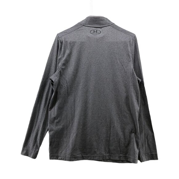 Under Armour 1/4 Zip Pullover Mens S Long Sleeve T Shirt Gray Coldgear Loose - Picture 2 of 12